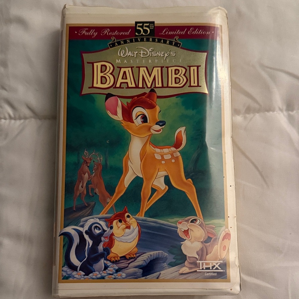 Walt Disney Bambi VHS — Teal & Tan Cover